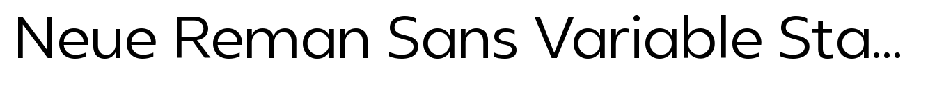 Neue Reman Sans Variable Standard image